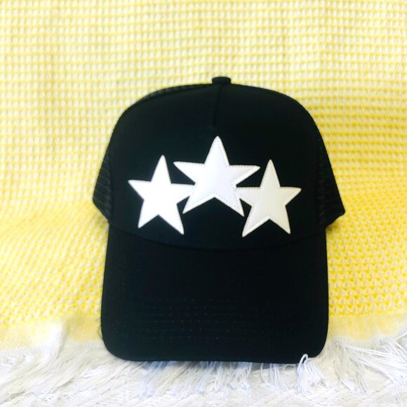 Black And White Amiri Hat Amiri Black White Cherub Trucker Hat Hats